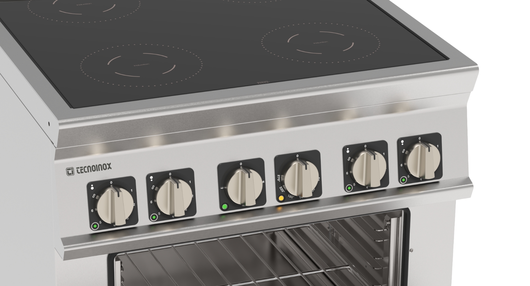 2-IN-1 induction+oven 
Massima efficienza, minimo ingombro, prestazioni elevate 